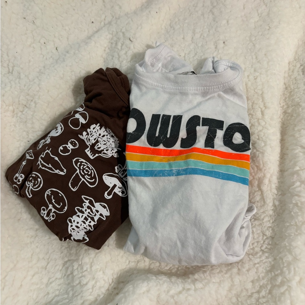 2 pack of cropped shirts.